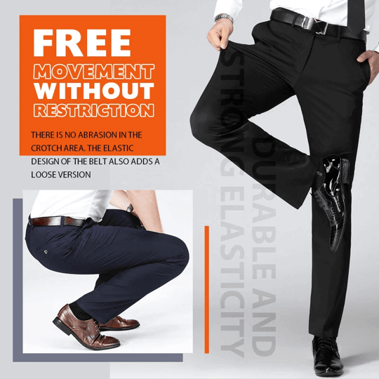 Men's Classic Pants with Good Elasticity