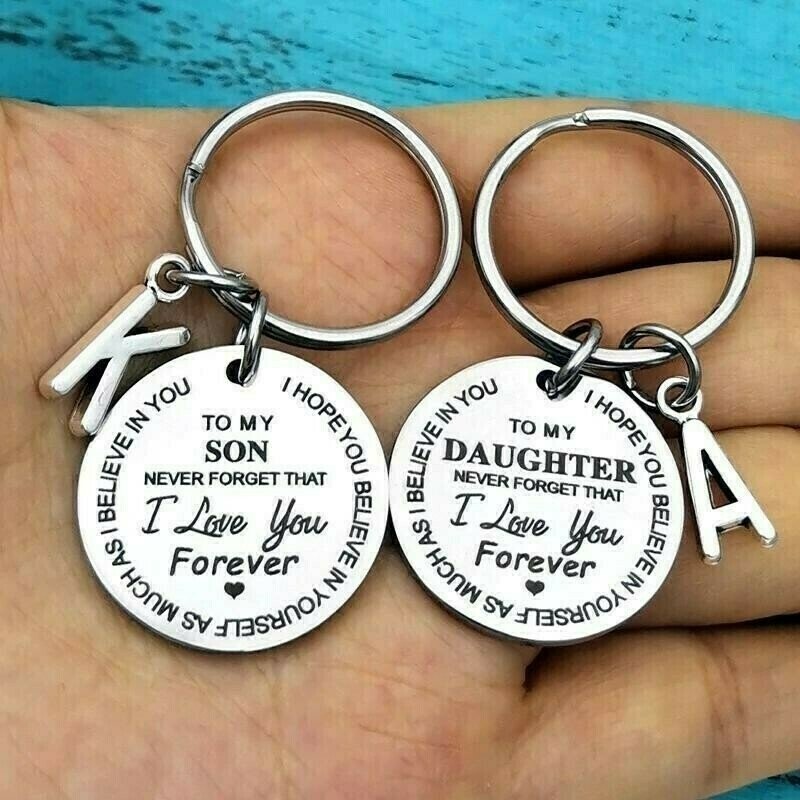 （Best Father Mother Gift)My Son / Daughter I Love You Forever Keychain