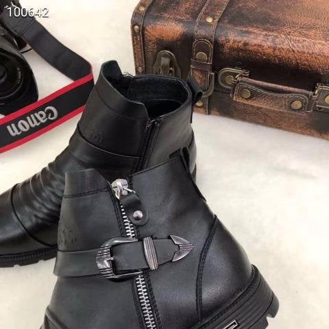 🔥 Men Hand Embossed Zipper Martin Boots