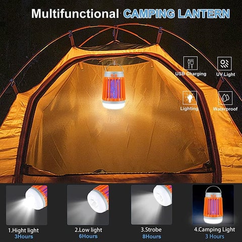 ✨2023 Multifunctional Solar camping Mosquito Killer Lamp