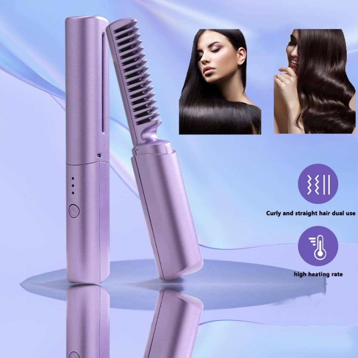 🔥Rechargeable Mini Hair Straightener🤩