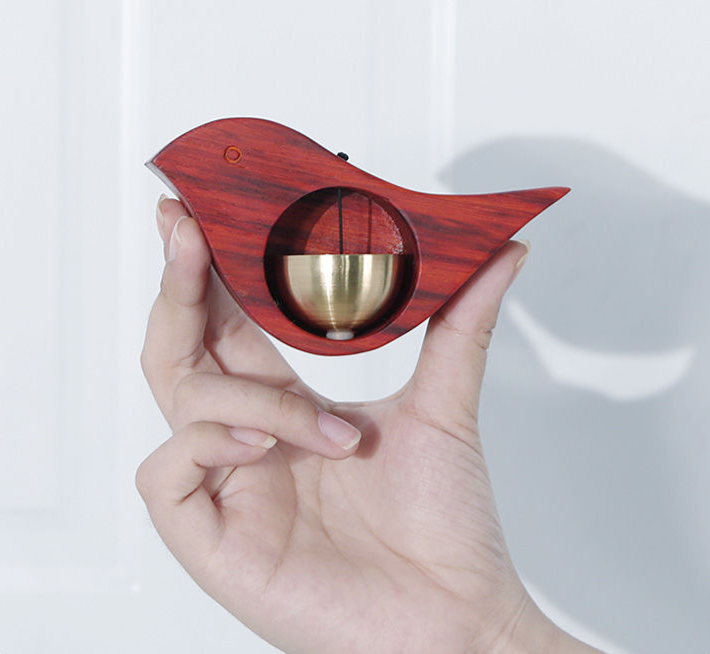 Handmade Wooden Cute Bird Doorbell