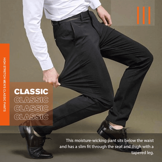 Men's Classic Pants with Good Elasticity