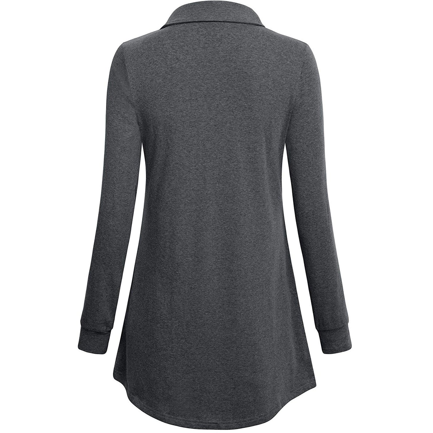 [💥 2023Hot Sale ]Plain Elegant Lapel Buttons Casual T-shirt