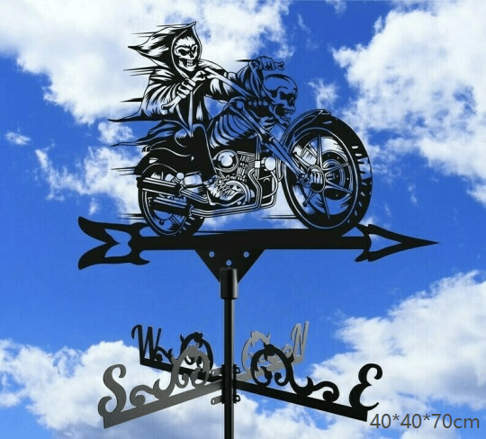 Last Day Promotion 50% OFF-Ghost Rider Metal Weathervane for roofs