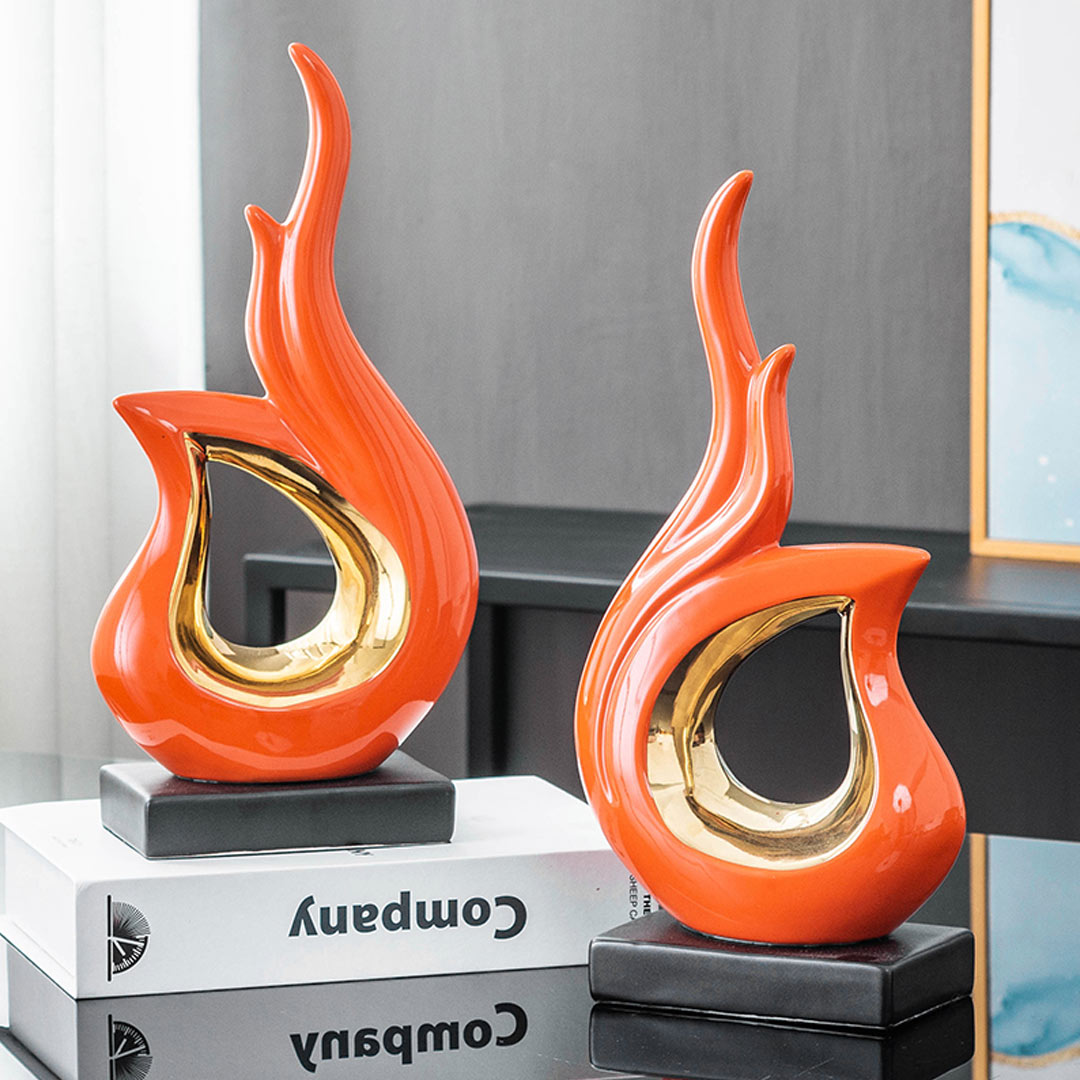 Modern Abstract Art Ceramic Statue