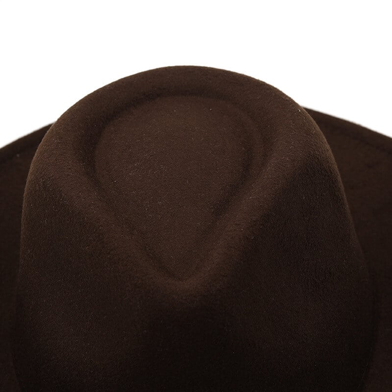 Gentleman Leather Buckle Hat