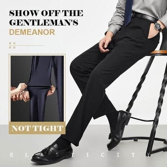 Men's Classic Pants with Good Elasticity