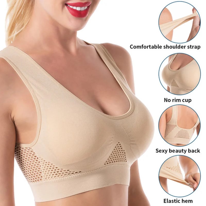 🔥Breathable Cool Liftup Air Bra