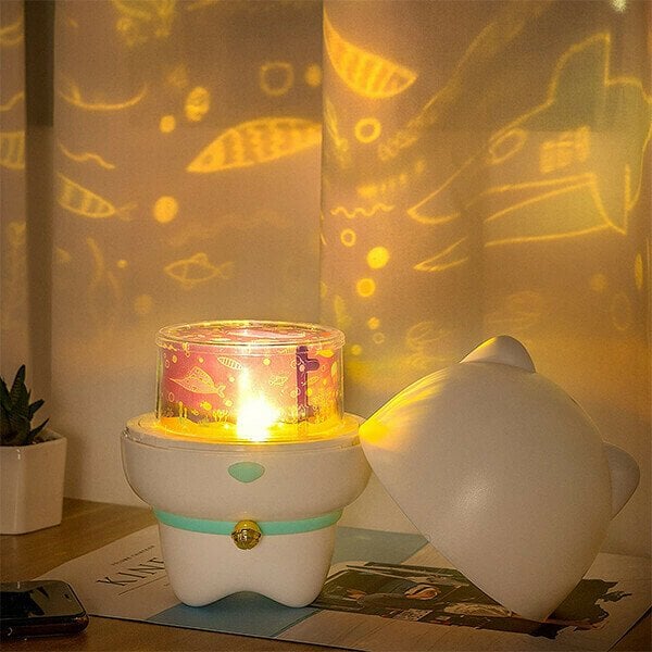 Creative Cute Pet Bluetooth Audio Projection Lamp