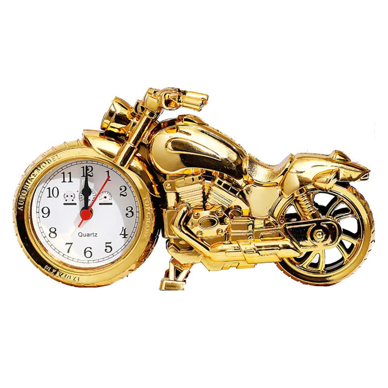 Creative retro motorcycle alarm clock