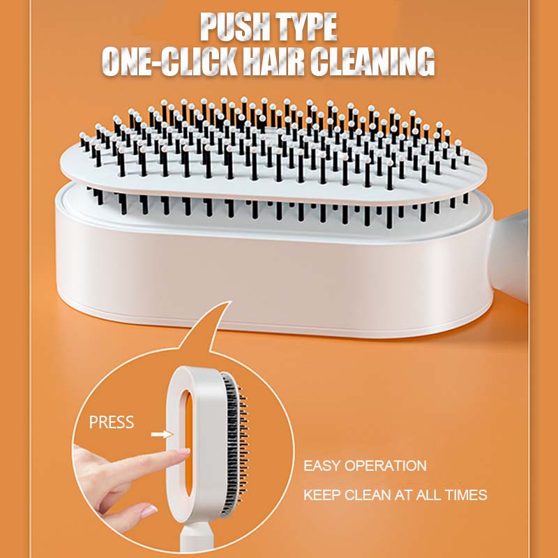 Self Cleaning Pressed Airbag Comb