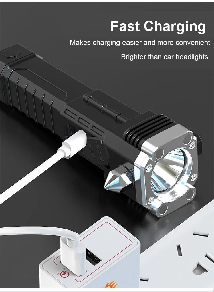 Super Bright Rechargeable LED Handheld Flashlight Portable