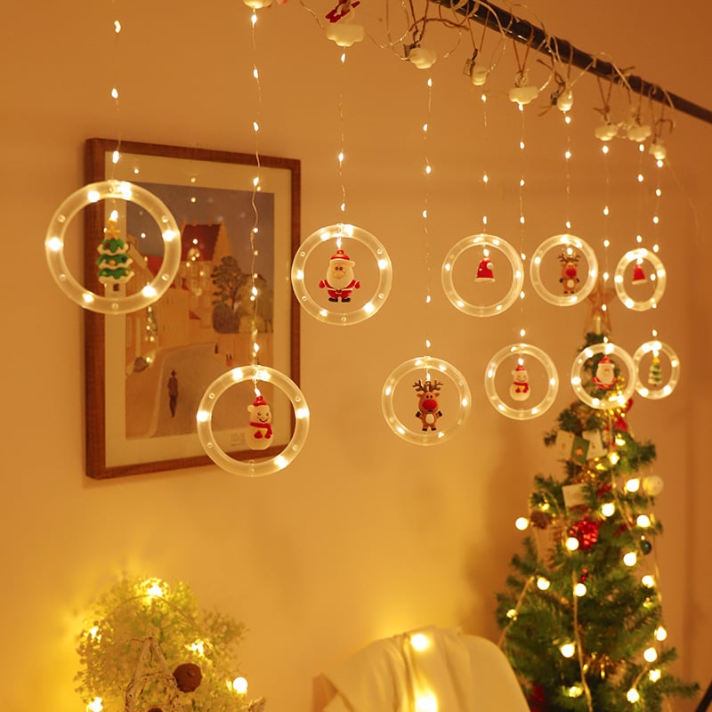 🎅Christmas Sale🎁2023 New Christmas Window Curtain Lights