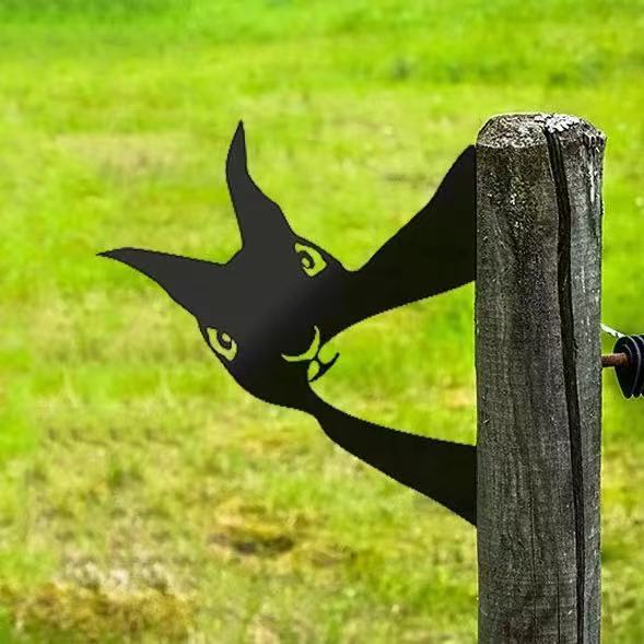 Farm Peeping Animal Metal Art