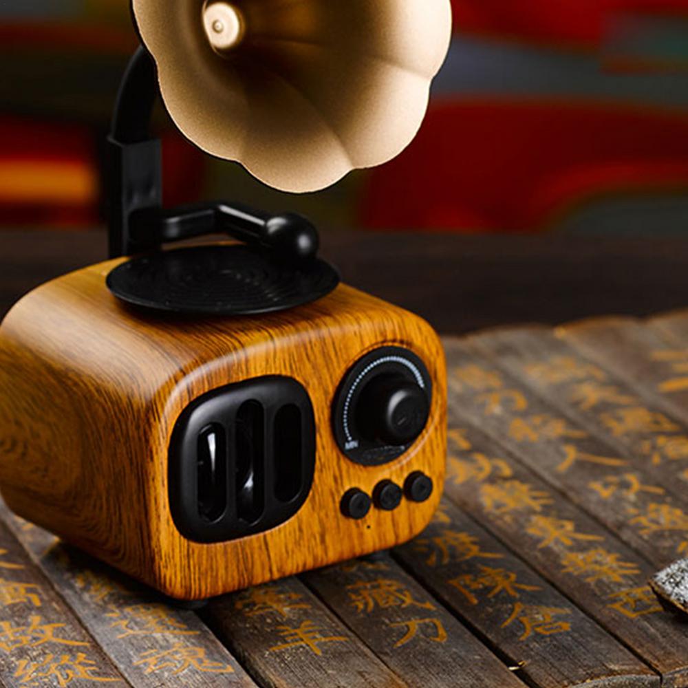 ❤️Retro Wooden Phonograph Bluetooth Speaker