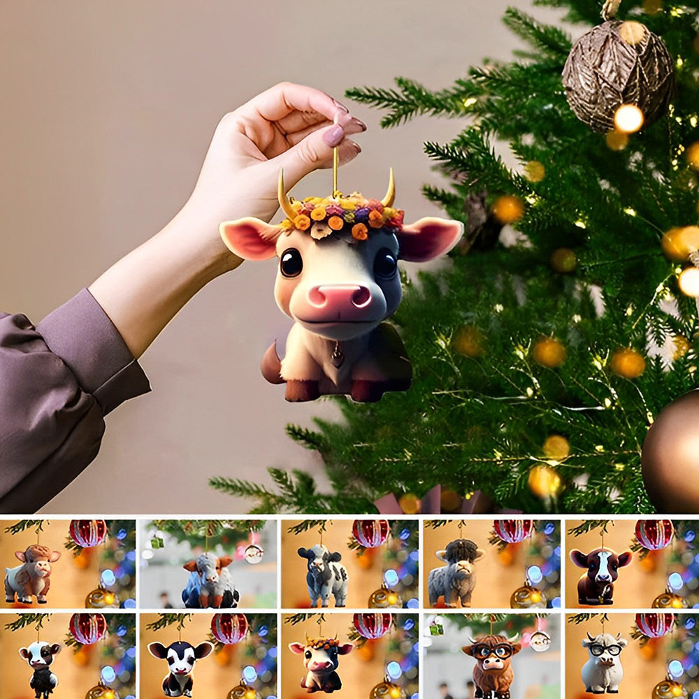 Cartoon Cow Decorative Ornament