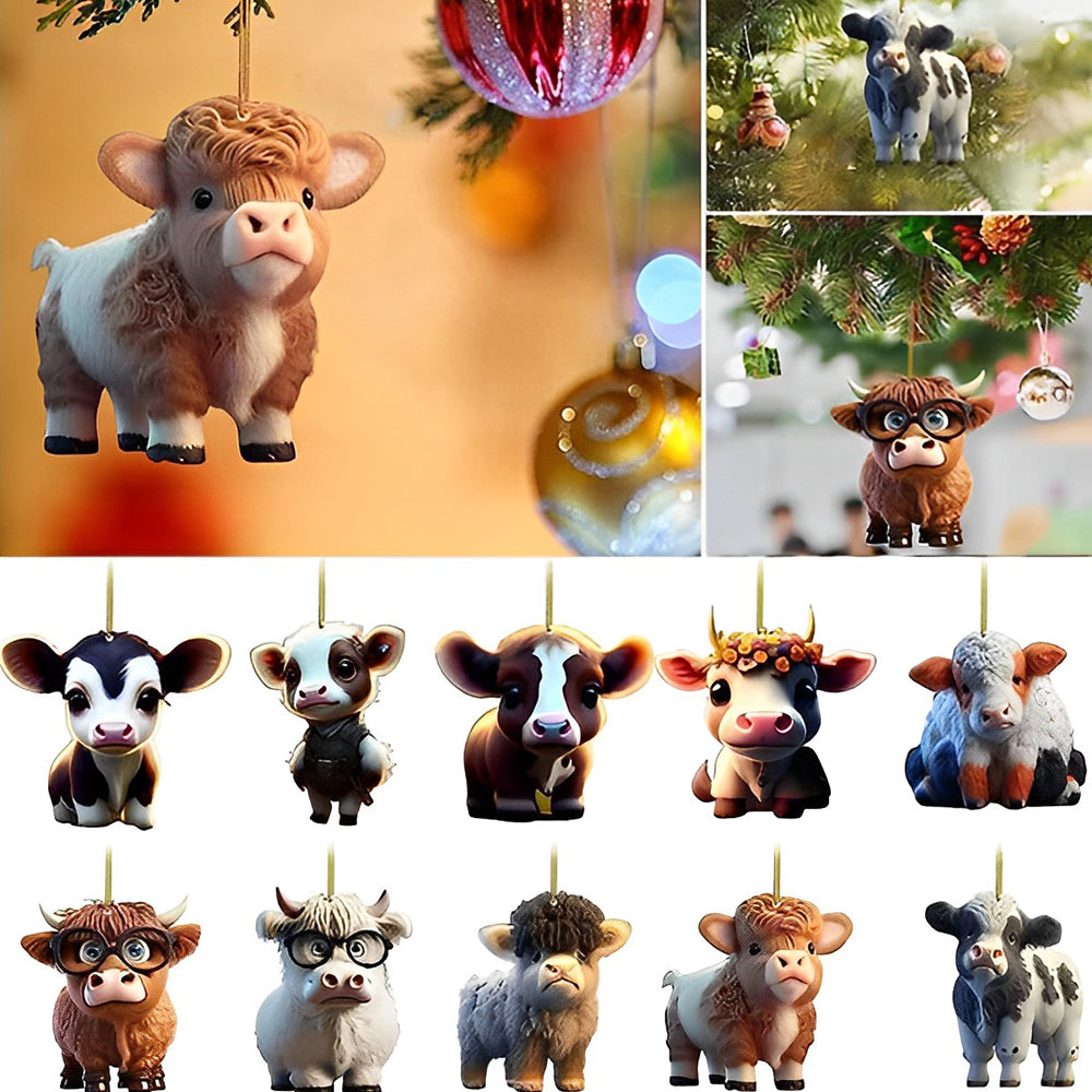 Cartoon Cow Decorative Ornament