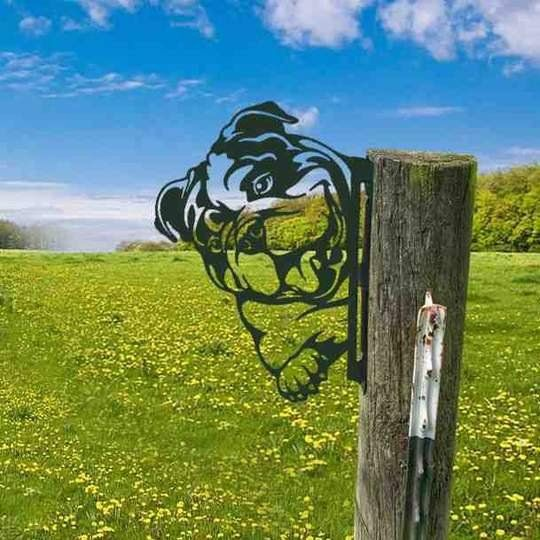 Farm Peeping Animal Metal Art