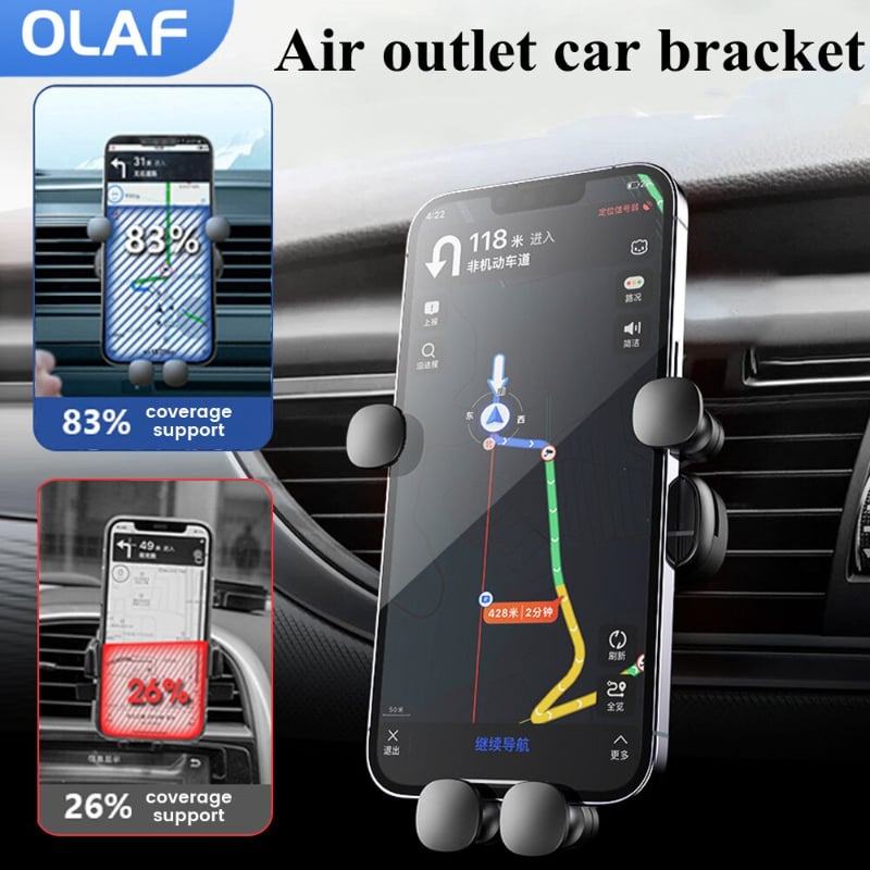 🔥2023 Upgraded Air Vent Clip Car Phone Holder Mount