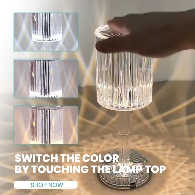 🔥🔥Touching Control  Crystal Lamp💡