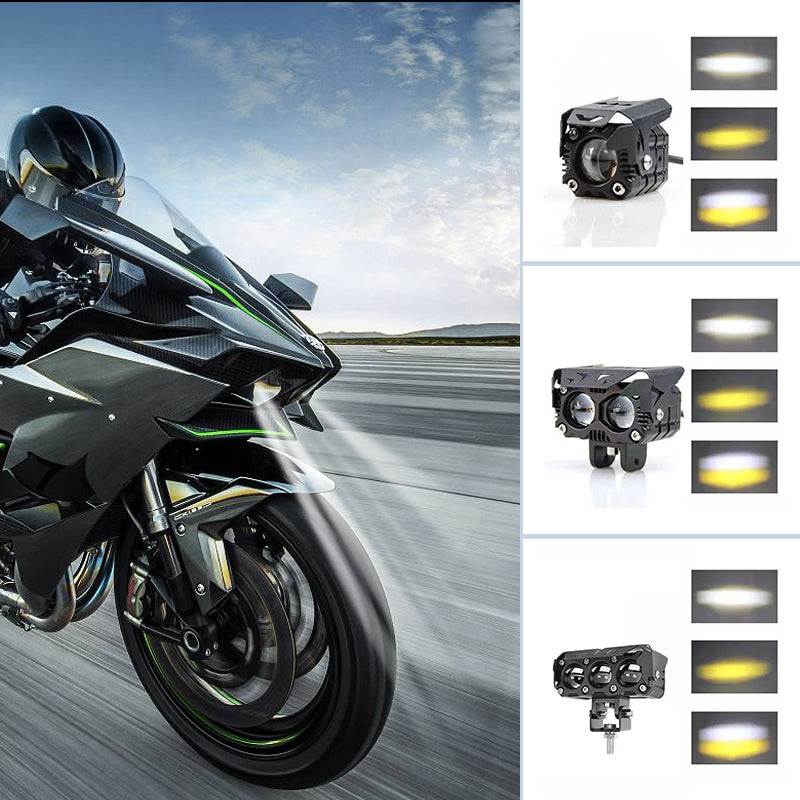 Motorcycle riding LED auxiliary headlight