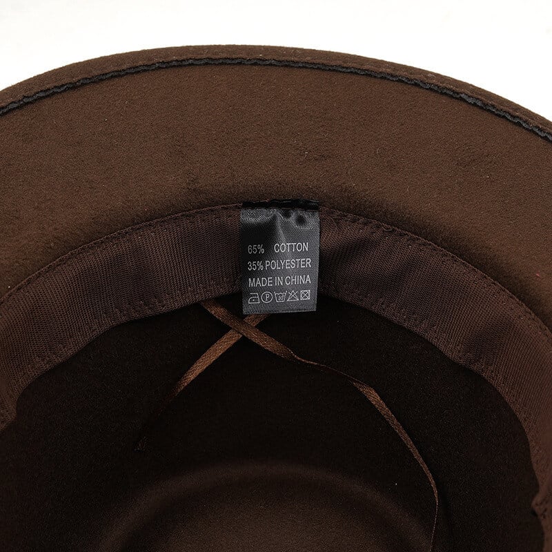 Gentleman Leather Buckle Hat