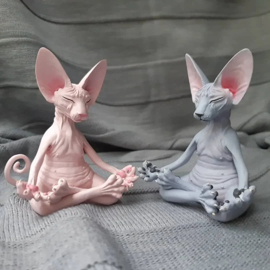 🔥Last Day Promotion🔥😻Sphynx Cat Meditate Yoga