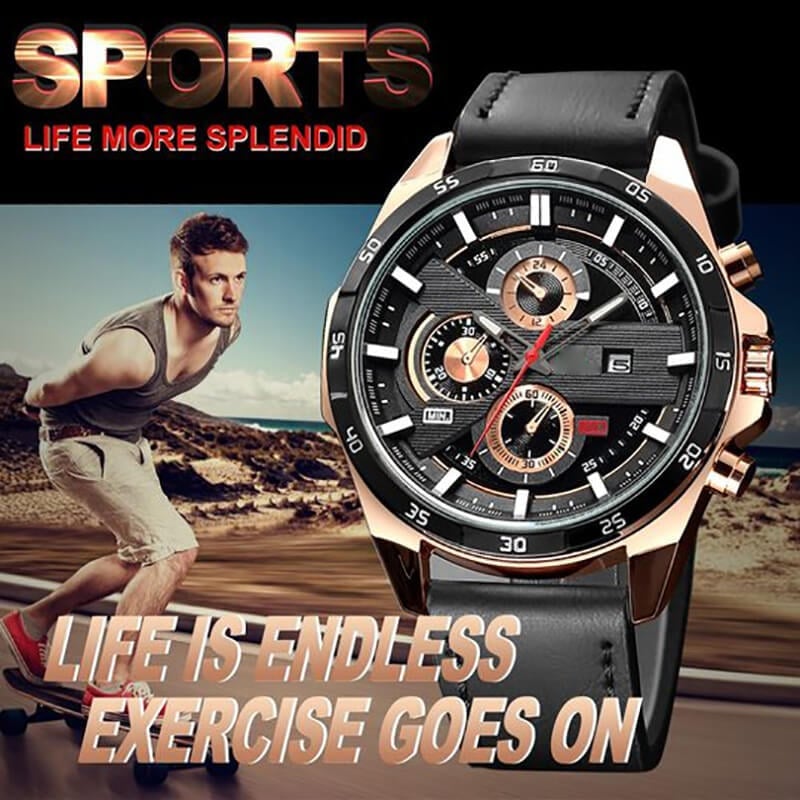 Fashion Men's Waterproof Wristwatch