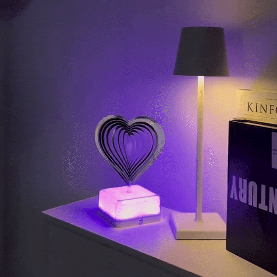 🎄LED 3D Rotating Ambient Night Light 16 Colors💟