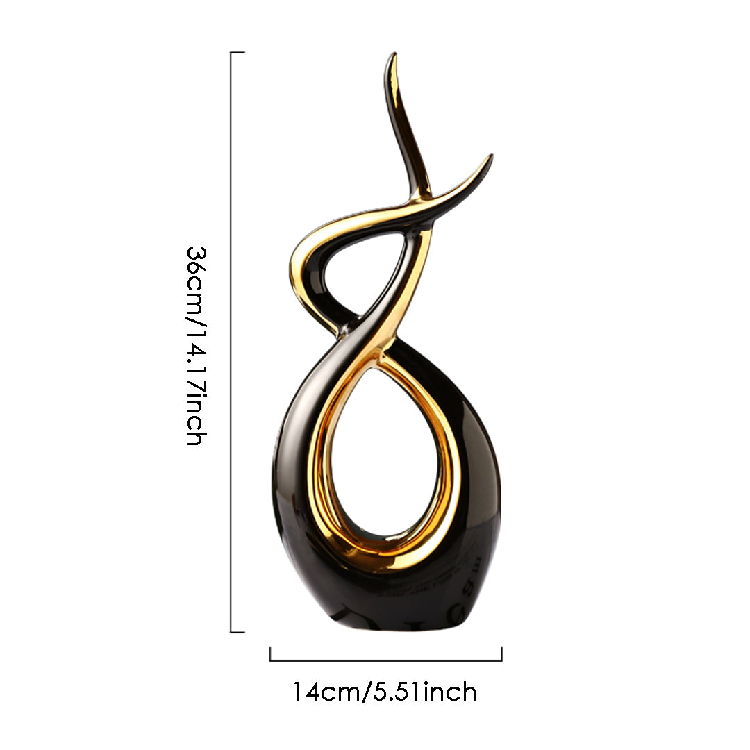 Modern Abstract Art Ceramic Statue