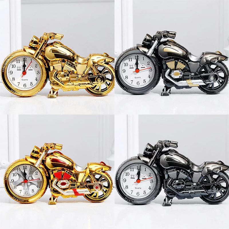 Creative retro motorcycle alarm clock