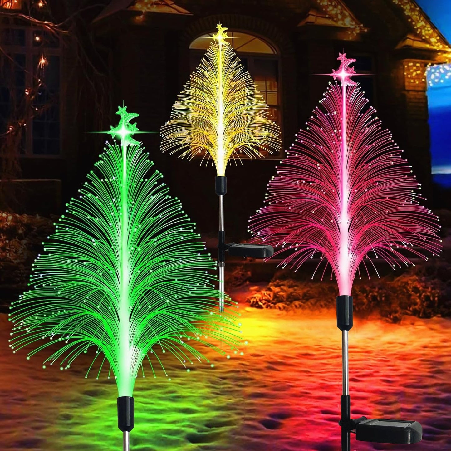 🎄Luces Solares de Árboles de Navidad que Cambian de 7 Colores🎄