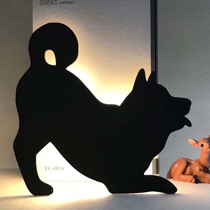 3D Sound Control Cat Wall Lamp