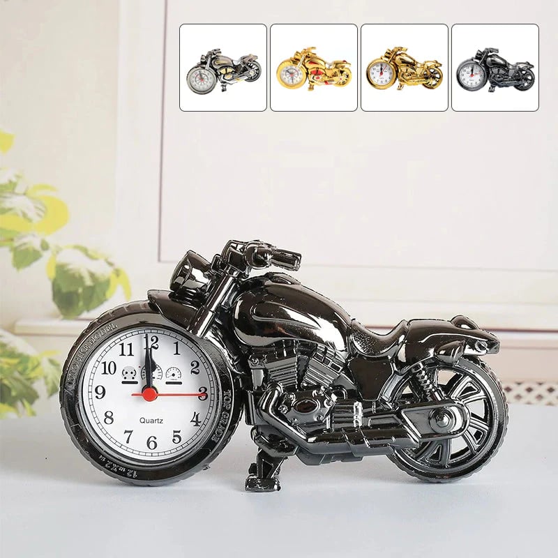 Creative retro motorcycle alarm clock