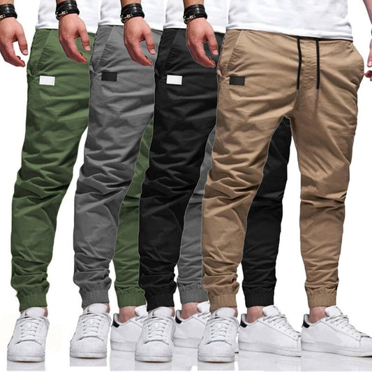 Cargo Pants Joggers Drawstring Elastic