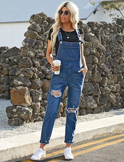 🔥 Women's Loose Adjustable Strap Wide Leg Denim