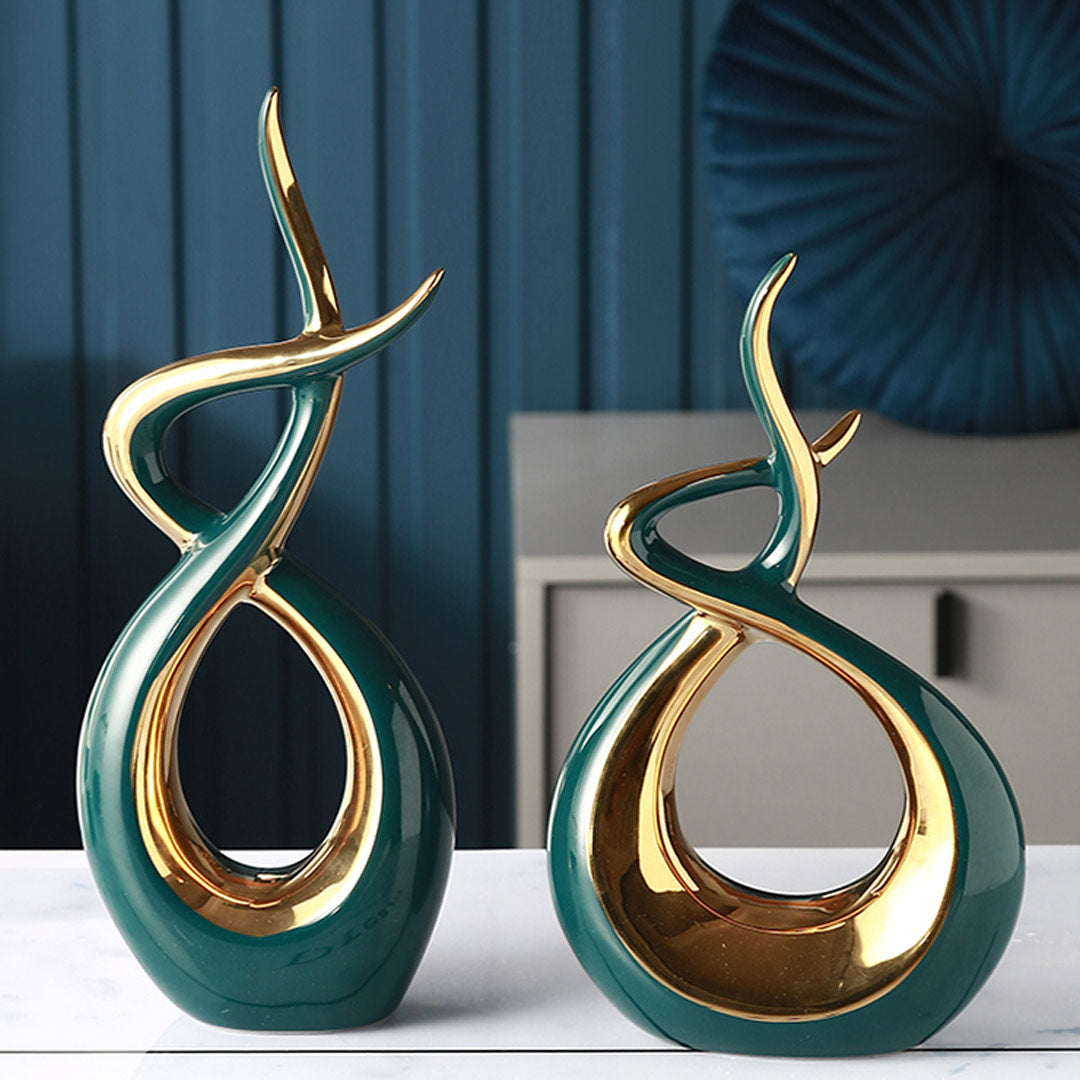 Modern Abstract Art Ceramic Statue